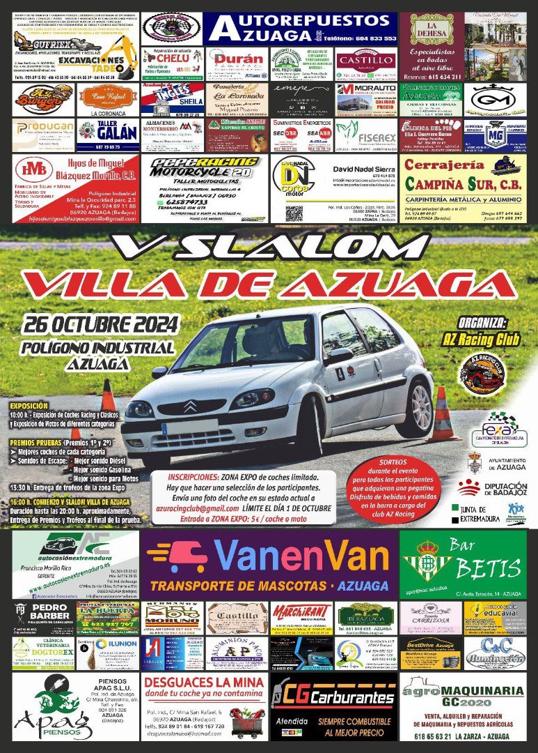 V Slalom Villa de Azuaga: Un evento lleno de adrenalina