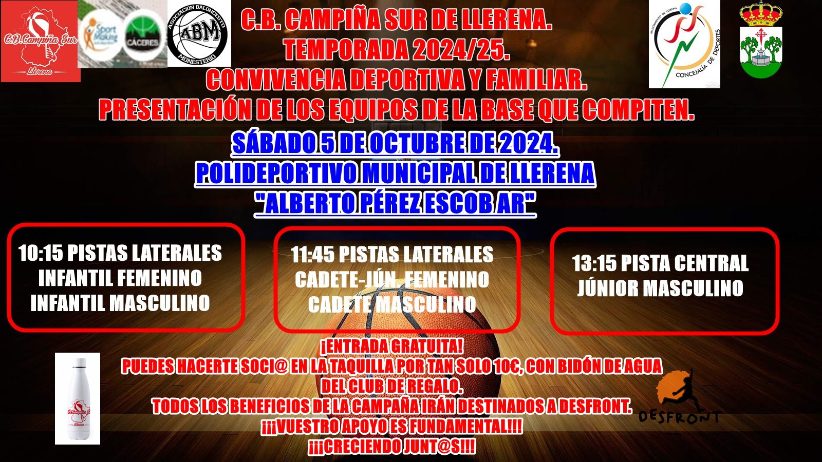 C.B. Campiña Sur de Llerena, convivencia deportiva y familiar 