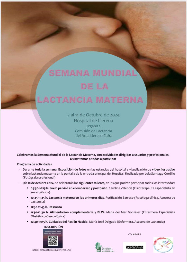 Semana Mundial de la Lactancia Materna en el Hospital de Llerena