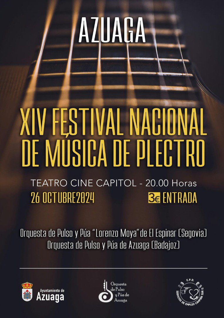XIV Edición del Festival NACIONAL de Música Plectro en Azuaga