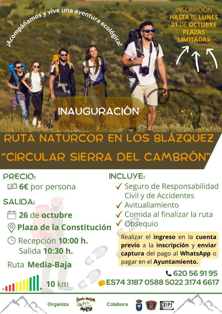 Ruta Naturlcor "Circular Sierra del Cambrón" en Los Blázquez 