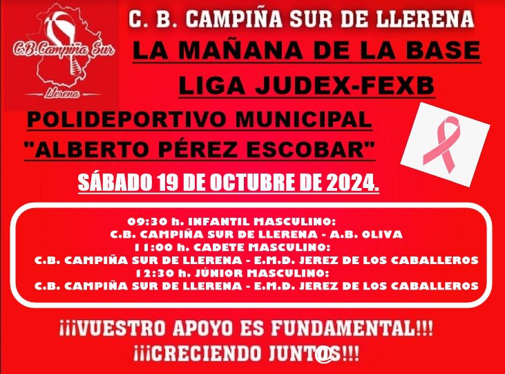 C.B. Campiña Sur de Llerena ¡Comienza la competición Judex-Fexb 2024/25! 