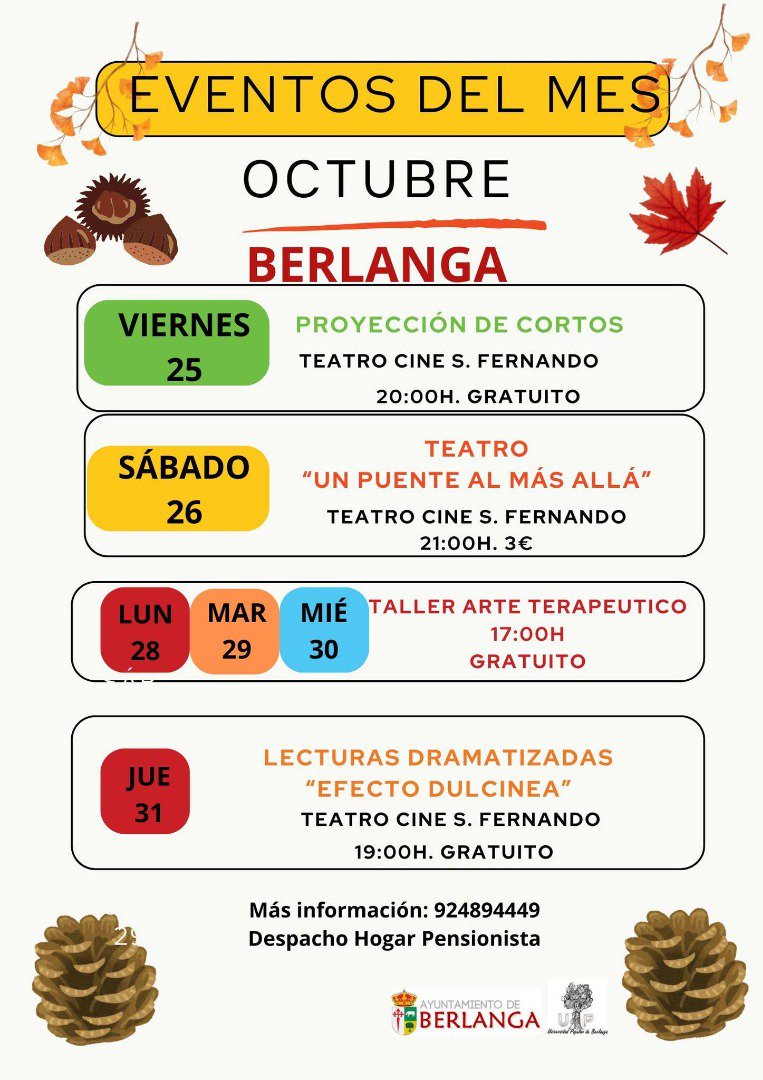 Eventos del Mes de Octubre en Berlanga 