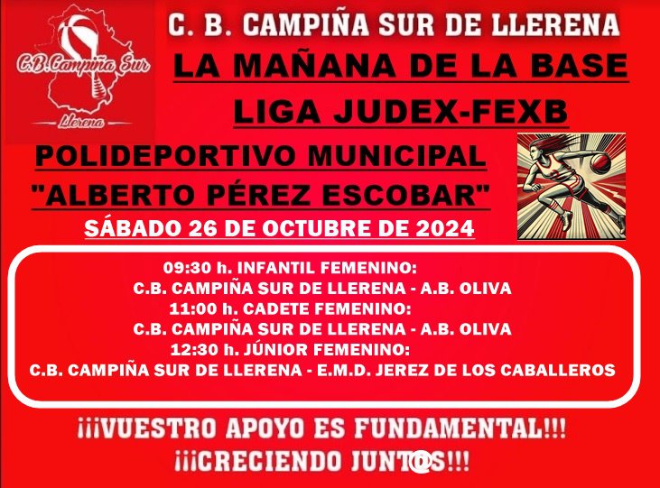 Agenda fin de semana C.B. Campiña Sur de Llerena 