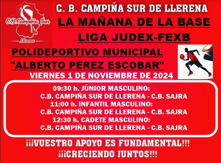 Agenda fin de semana C.B. Campiña Sur de Llerena