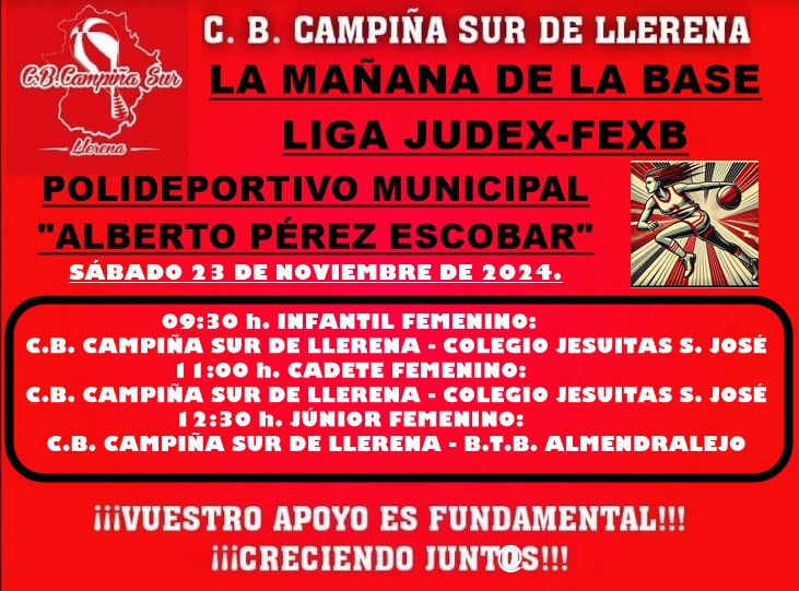C.B. Campiña Sur de Llerena agenda fin de semana 