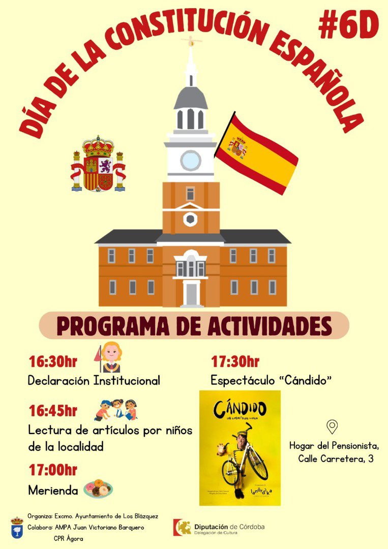Celebración del Día de la Constitución en Los Blázquez