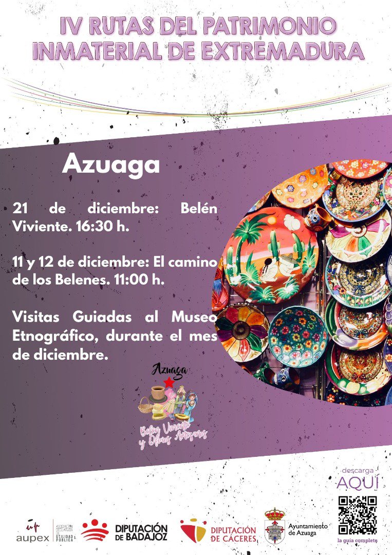 Descubre las IV Rutas del Patrimonio Inmaterial de Extremadura en Azuaga  