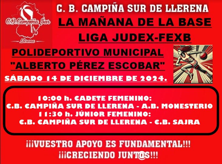 Agenda fin de semana C.B. Campiña Sur de Llerena 