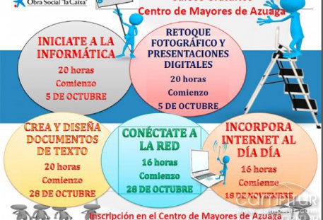 Cursos gratuitos en el Centro de Mayores de Azuaga 
