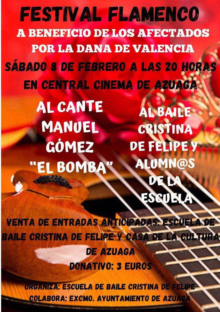 El flamenco une corazones: festivales solidarios en Azuaga y Granja de Torrehermosa