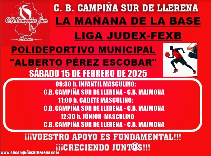 Agenda fin de semana C.B. Campiña Sur de Llerena 