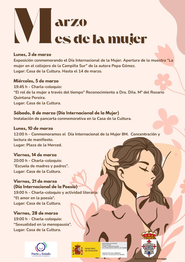 Azuaga conmemora el Mes de la Mujer con una programación especial en marzo 