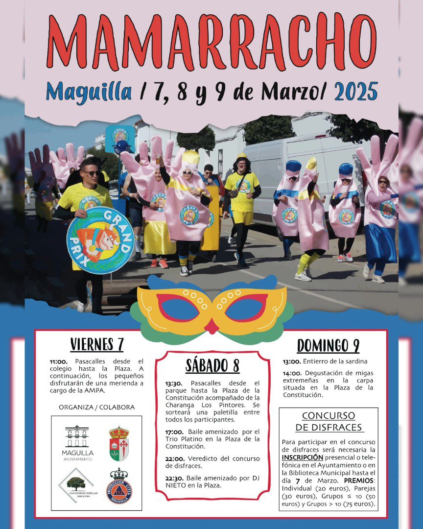 Maguilla se prepara para "Mamarracho 2025", una fiesta llena de color y diversión