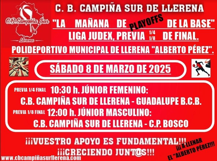 Agenda fin de semana C.B. Campiña Sur de Llerena 