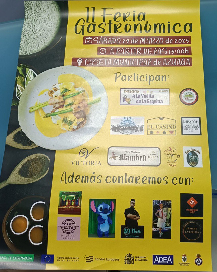 Azuaga celebra su II Feria Gastronómica con una variada oferta culinaria y de entretenimiento