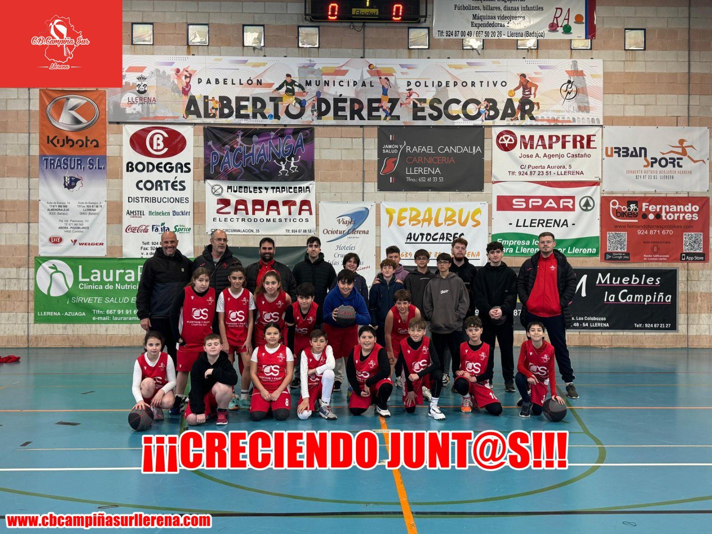 C.B. Campiña Sur de Llerena, celebrada con éxito la convivencia Minibasket Alevín en el “Alberto Pérez” 