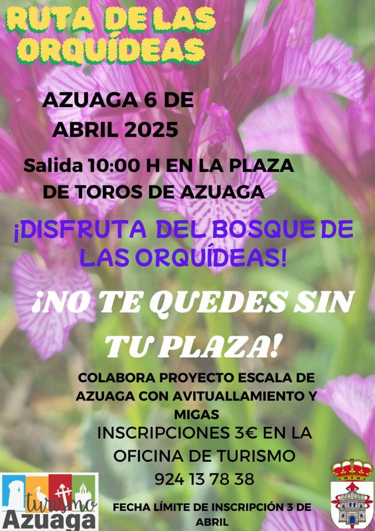 Azuaga se prepara para la esperada Ruta de las Orquídeas 2025