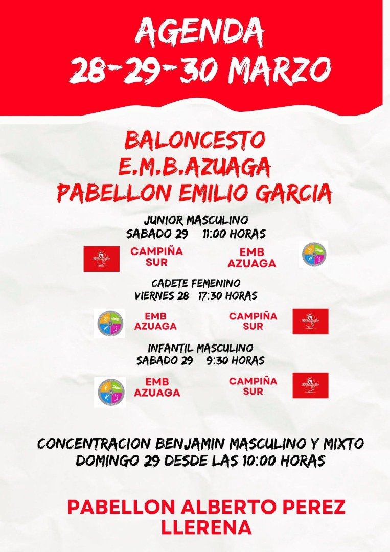 Azuaga se prepara para un intenso fin de semana deportivo