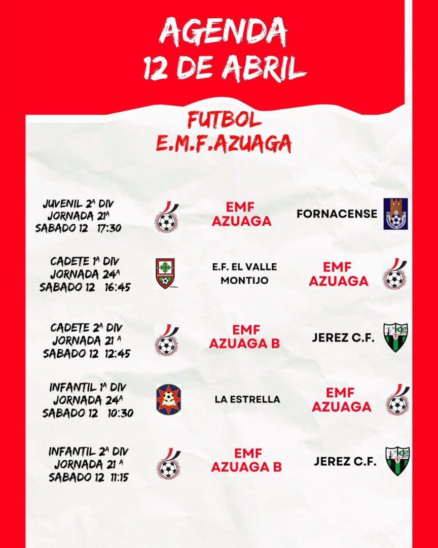 Fin de semana de deporte base en Azuaga con la EMF y EMB como protagonistas