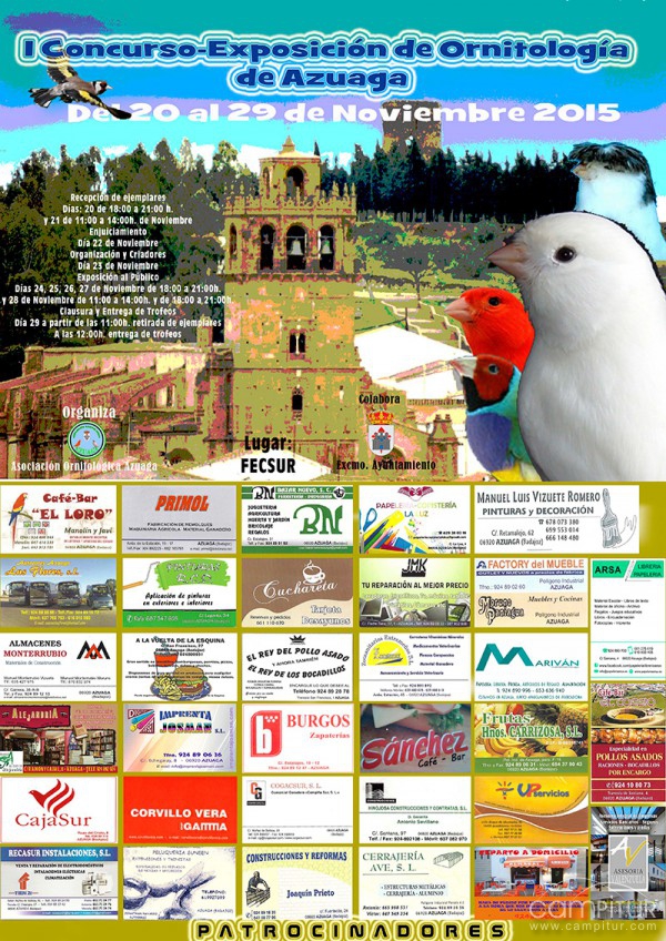 I Concurso-Exposición de Ornitología de Azuaga 