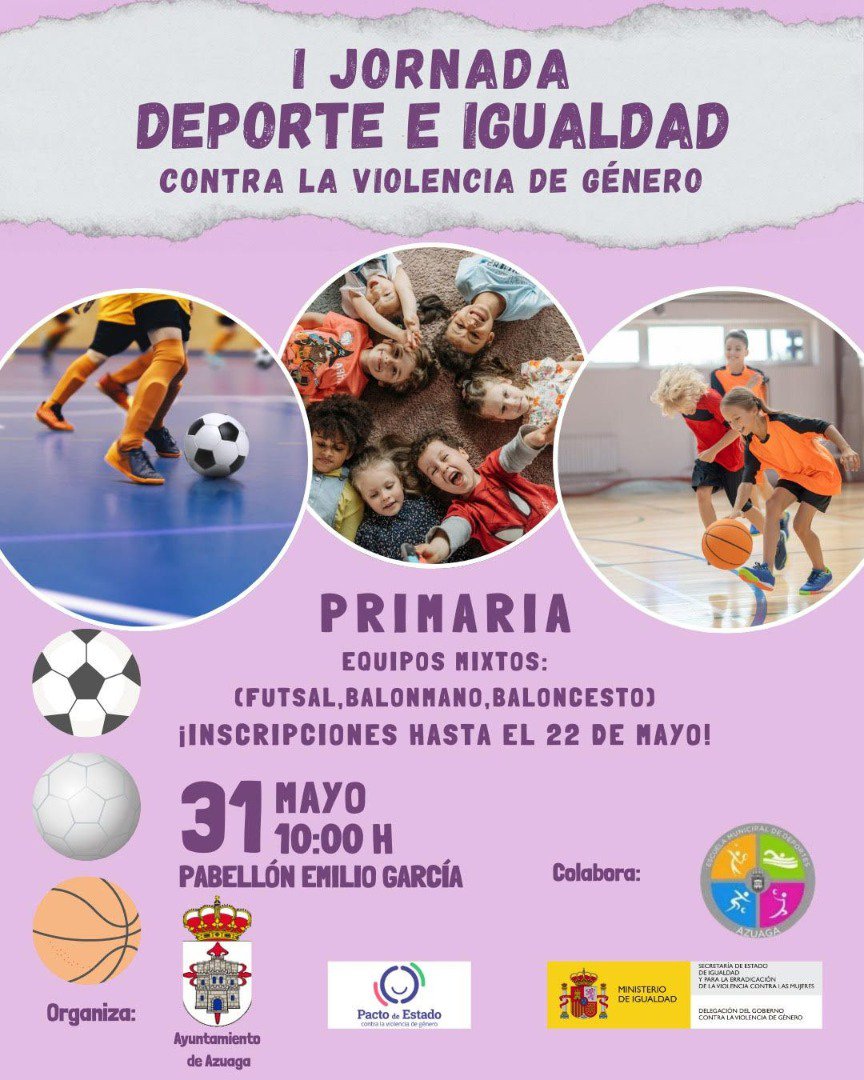 Azuaga celebra la I Jornada “Deporte e Igualdad” para concienciar contra la violencia de género
