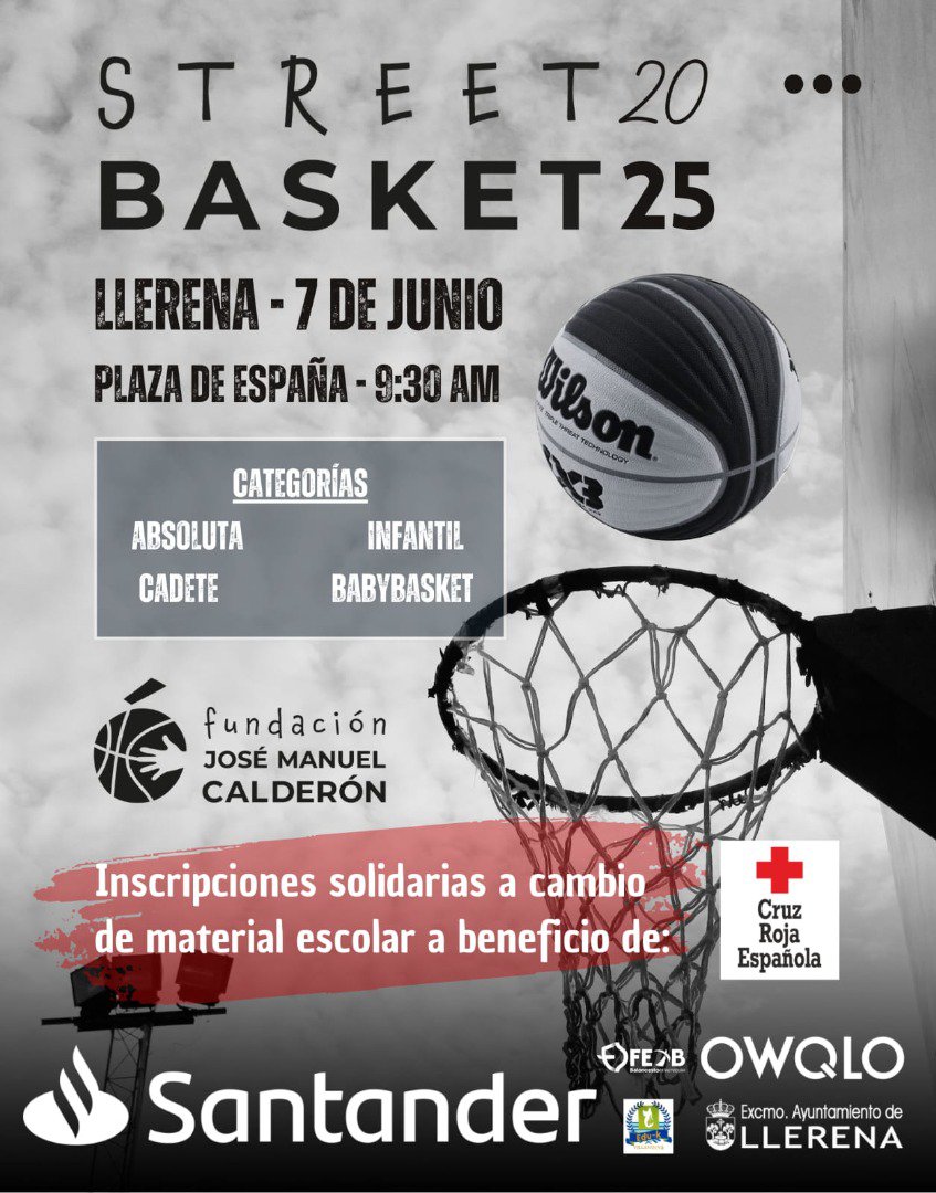 Llerena se convierte en sede oficial del Street Basket Tour de la Fundación José Manuel Calderón