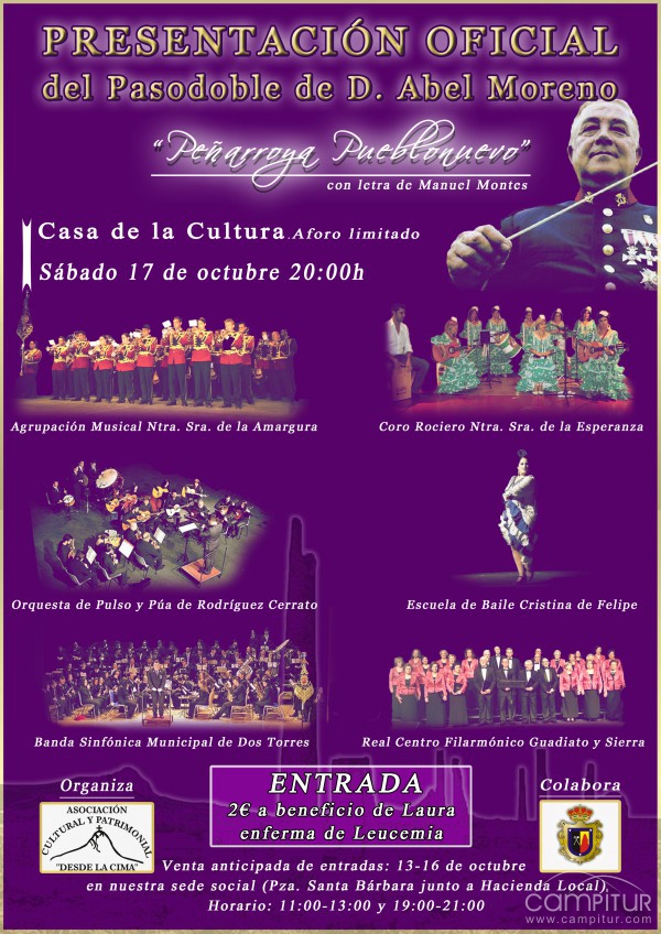 Presentación Oficial del Pasodoble “Peñarroya-Pueblonuevo” 
