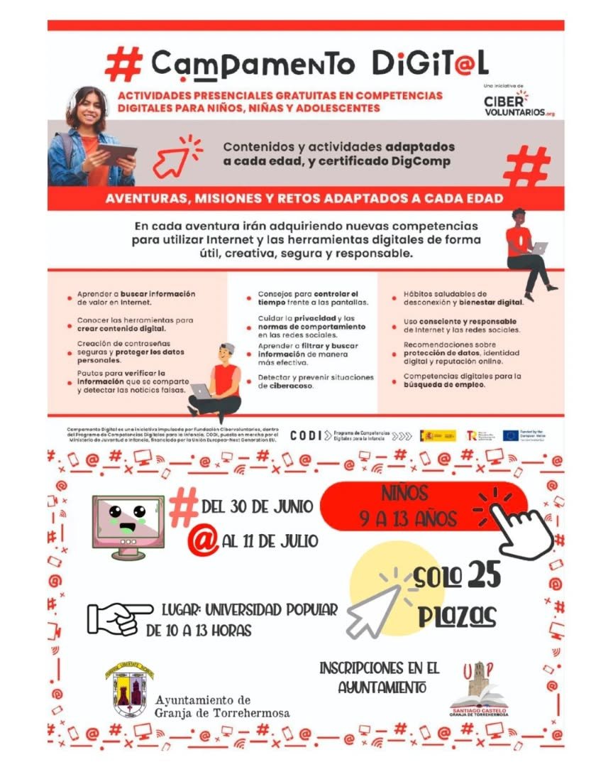 Granja de Torrehermosa acoge un Campamento Digital gratuito para niños de 9 a 13 años