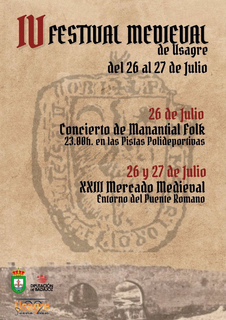 Usagre revive la Edad Media con su IV Festival Medieval