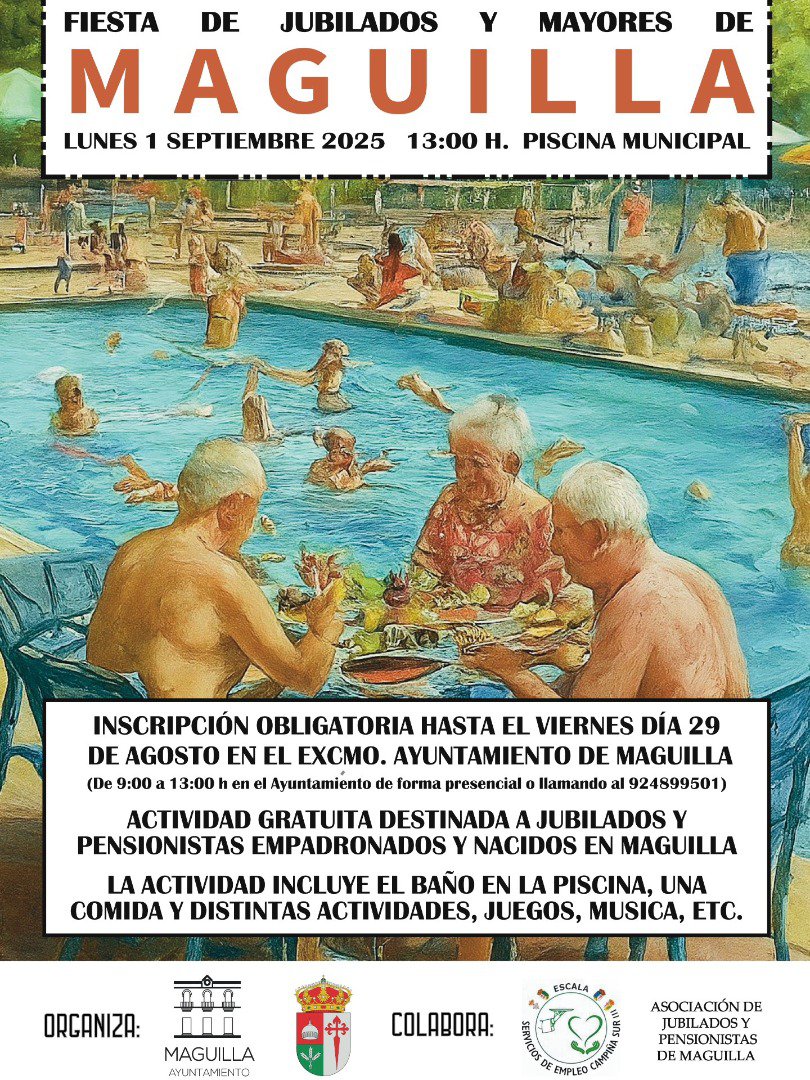 Maguilla celebra la Fiesta de Jubilados y Mayores el 1 de septiembre