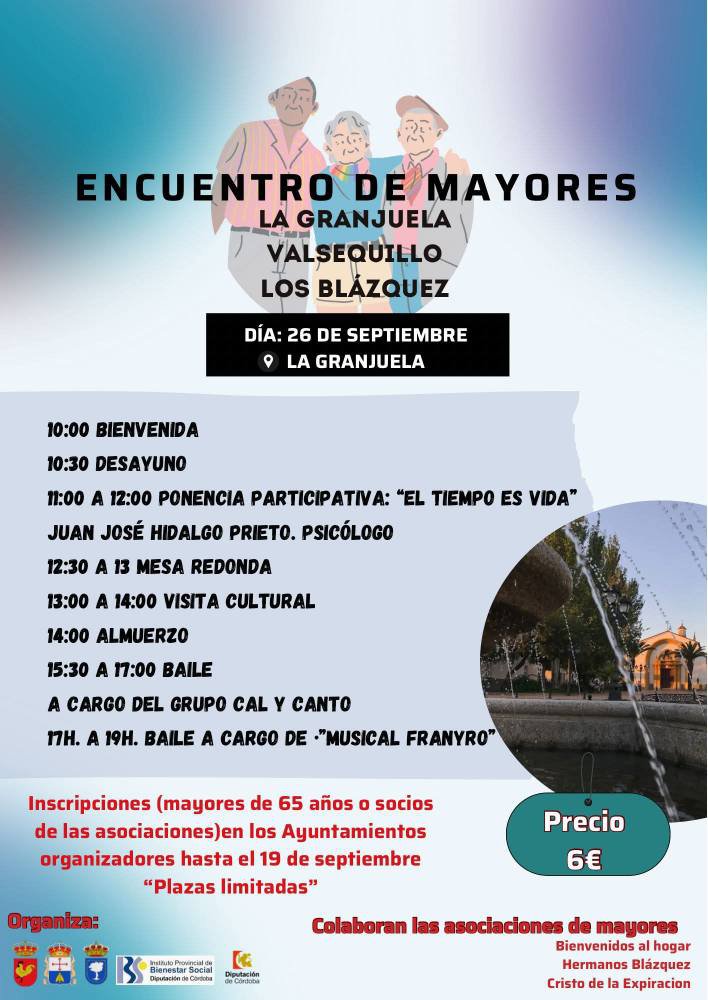La Granjuela acogerá el Encuentro de Mayores 2025 con un programa lleno de actividades