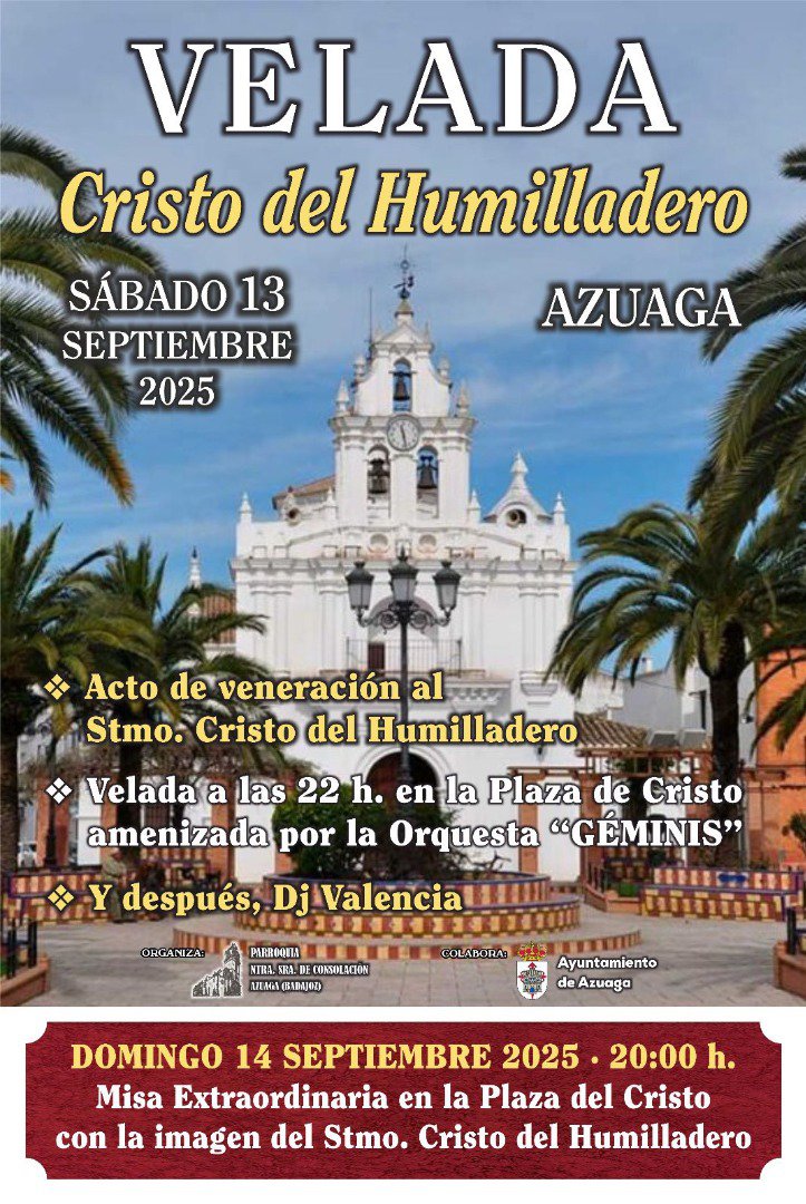 Azuaga se prepara para la tradicional Velada del Cristo del Humilladero