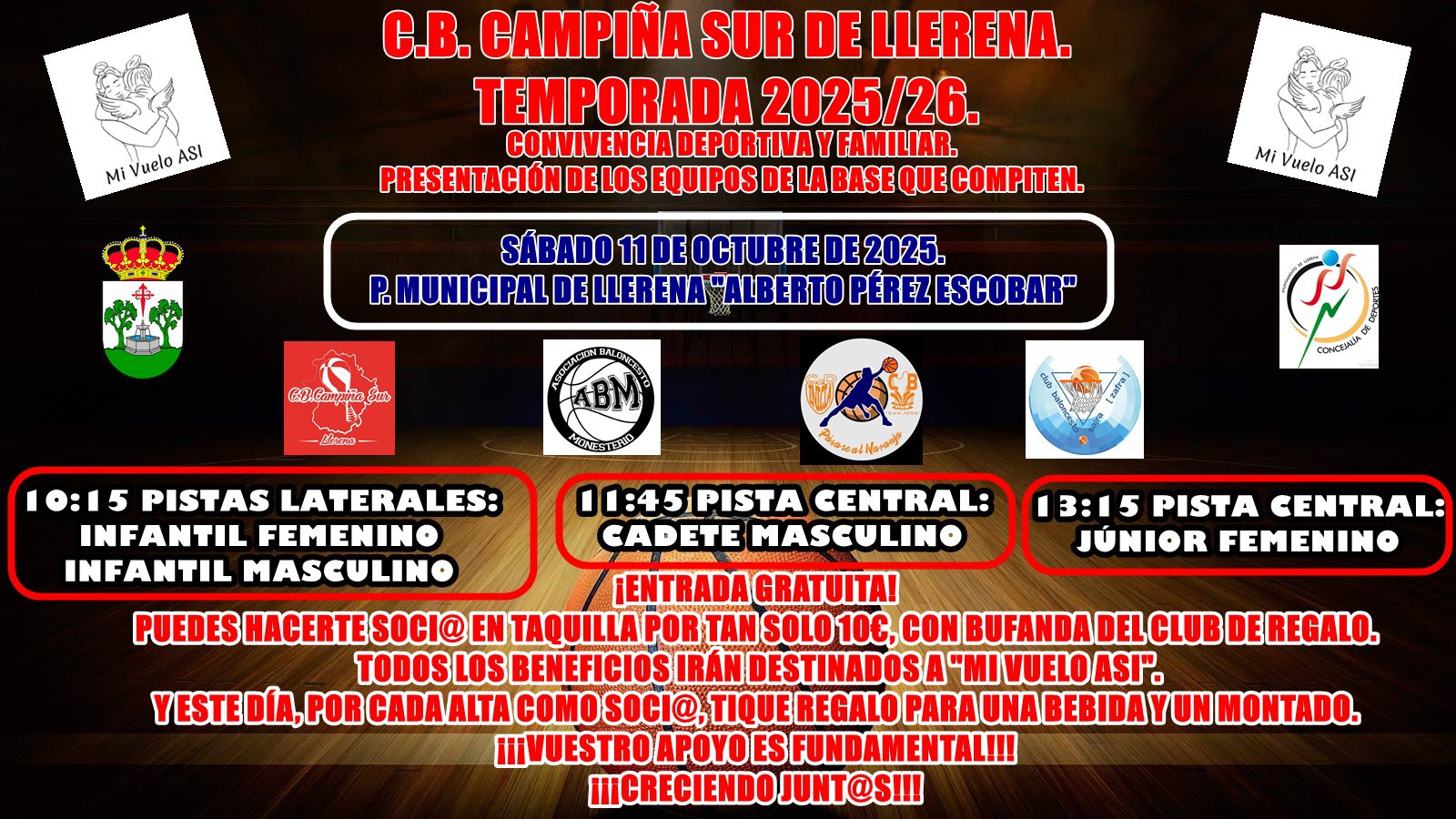 Agenda fin de semana C.B. Campiña Sur de Llerena 