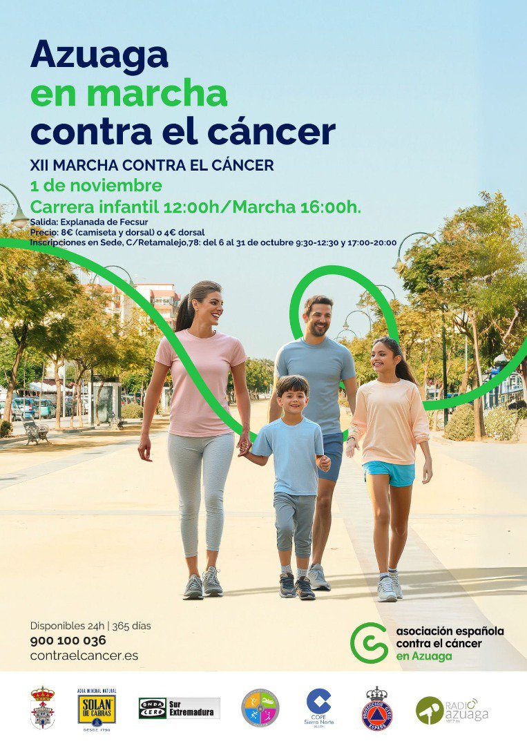 Azuaga se prepara para la XII Marcha Contra el Cáncer