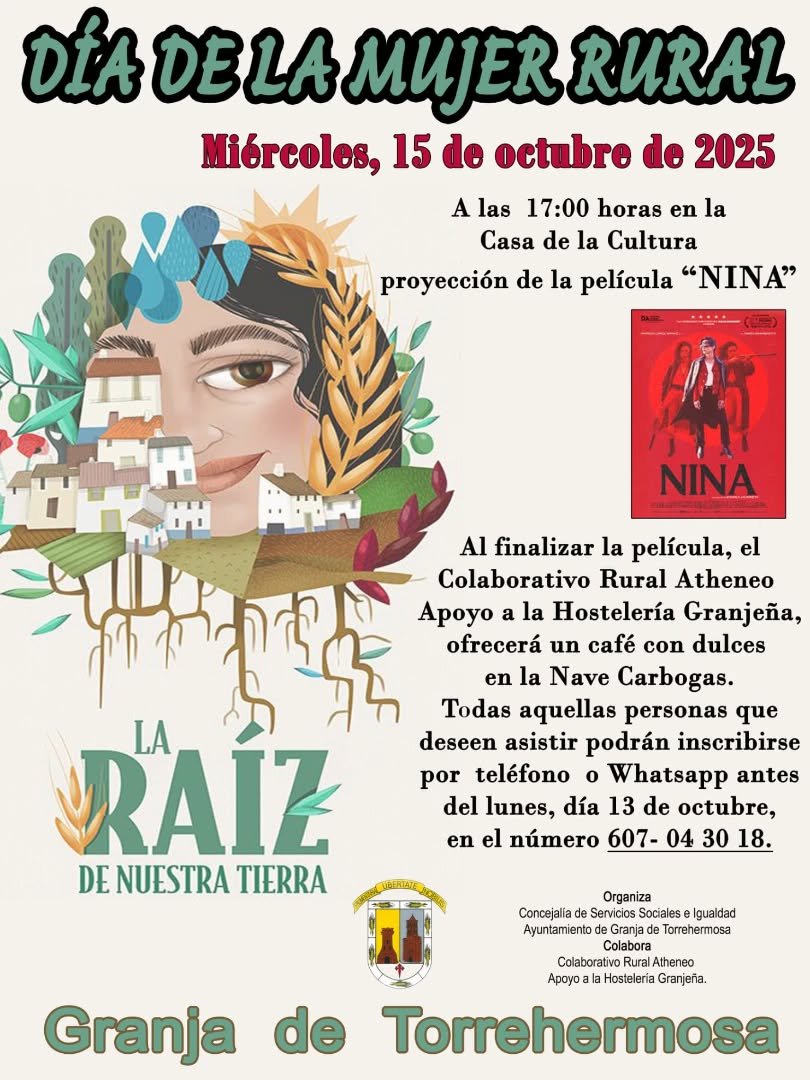 Granja de Torrehermosa celebra el Día de la Mujer Rural con cine y café compartido