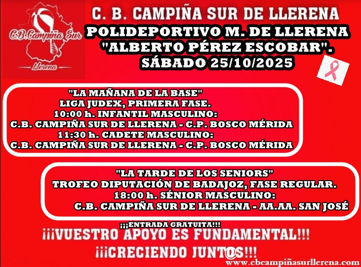 C.B. Campiña Sur de Llerena: segunda jornada de la competición 