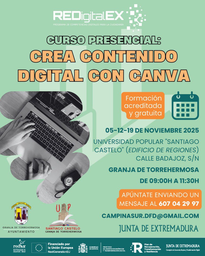 Formación gratuita en Granja de Torrehermosa para mejorar la empleabilidad local