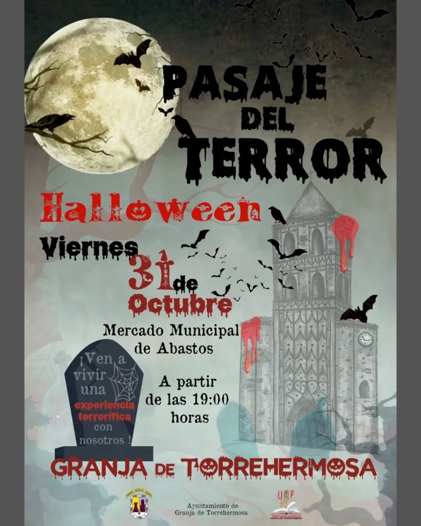 Granja de Torrehermosa celebra Halloween con un terrorífico “Pasaje del Terror”