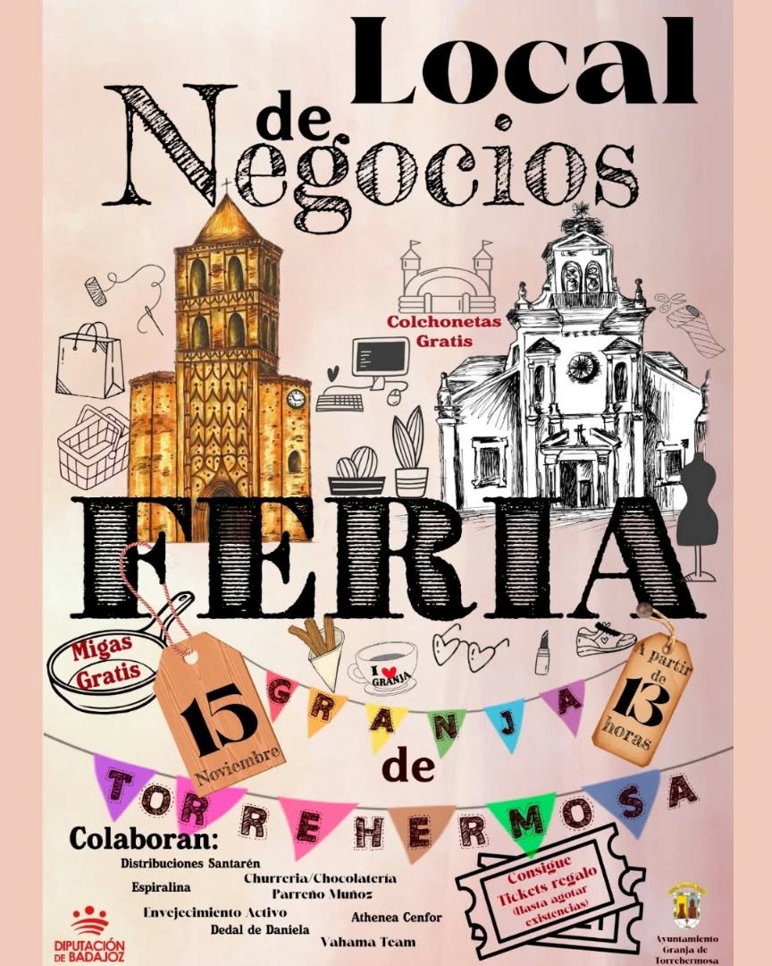 Granja de Torrehermosa se prepara para su primera Feria Local de Negocios