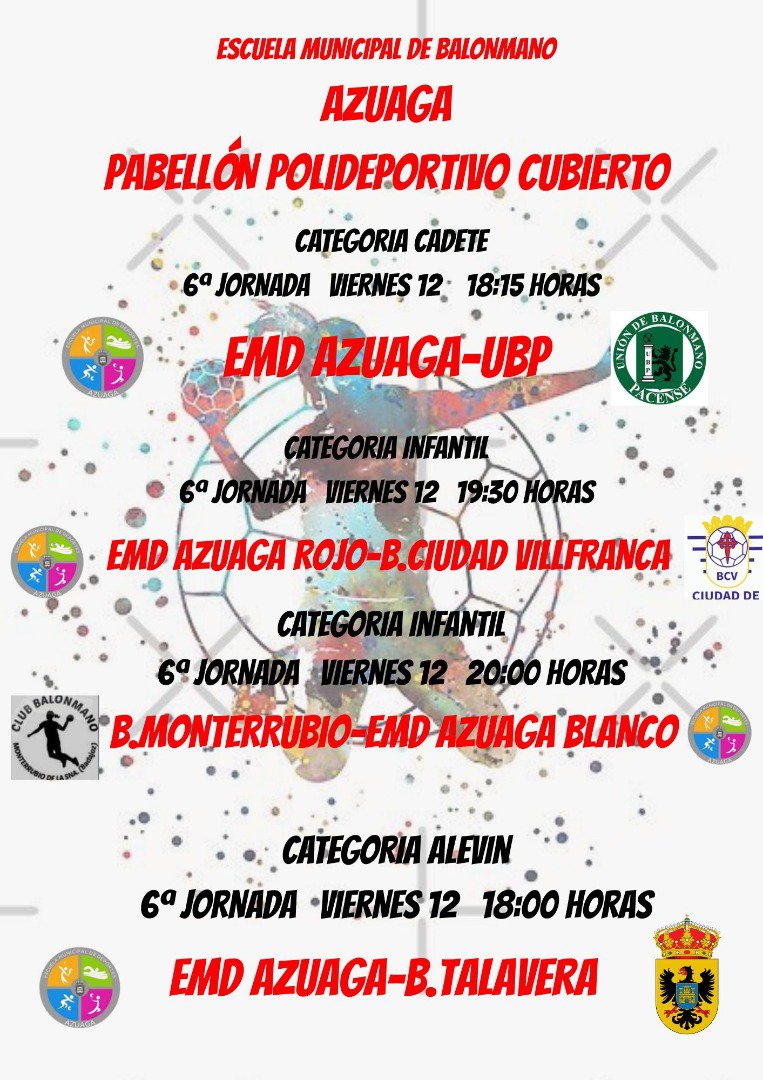 Azuaga vive un intenso fin de semana deportivo con balonmano, baloncesto y fútbol base