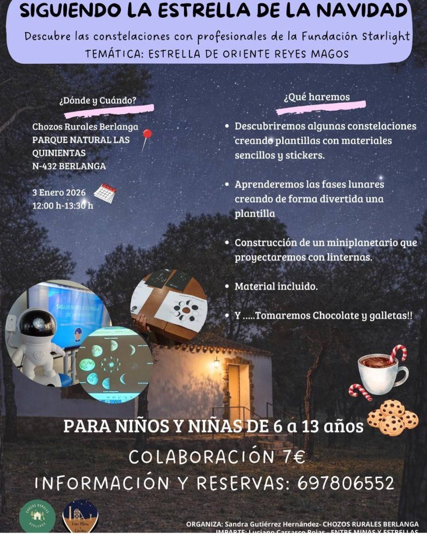 Berlanga propone una actividad infantil para descubrir las estrellas esta Navidad