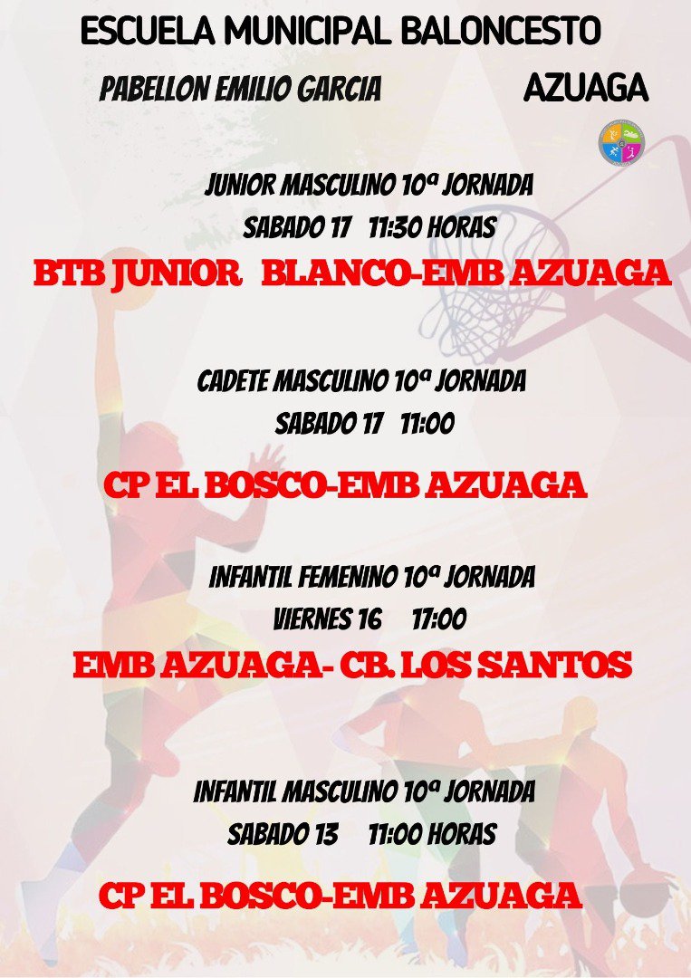 Azuaga se llena de deporte base este fin de semana: fútbol y baloncesto en una agenda repleta