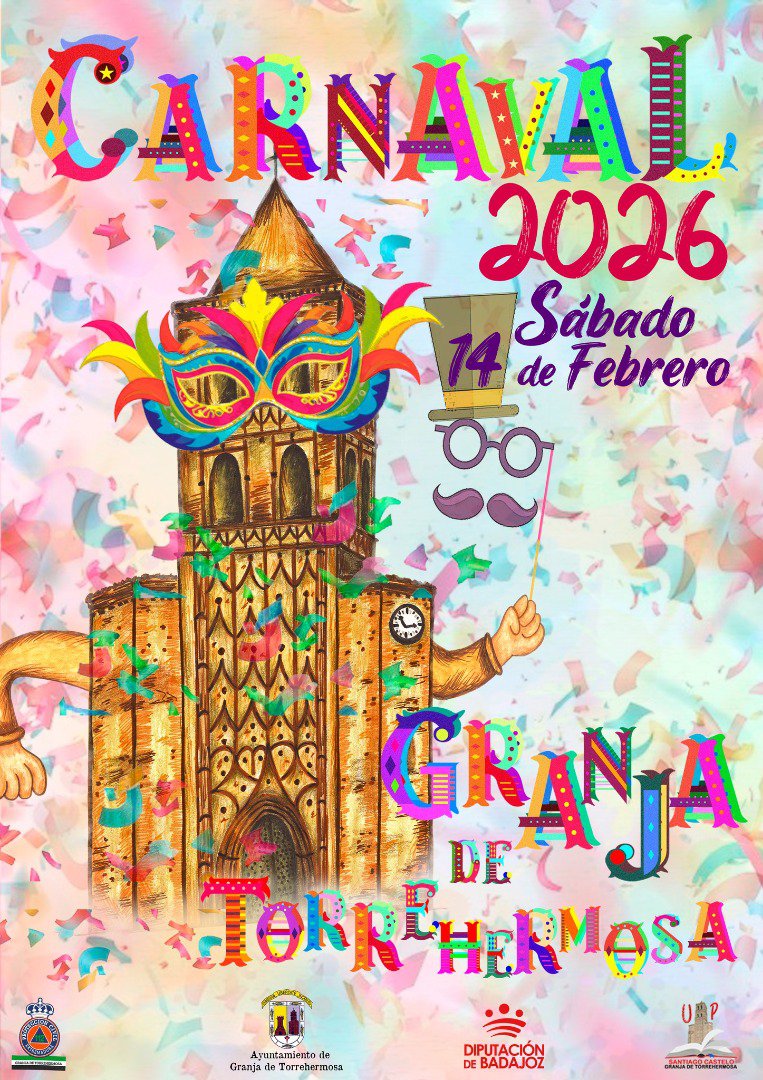 Granja de Torrehermosa presenta la programación del Carnaval 2026 con pasacalles, fiesta infantil y concursos de disfraces
