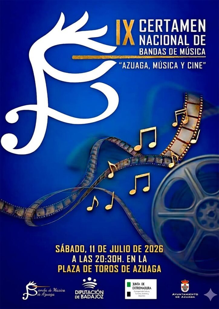 Azuaga abre la convocatoria de su certamen nacional de bandas dedicado a la música de cine