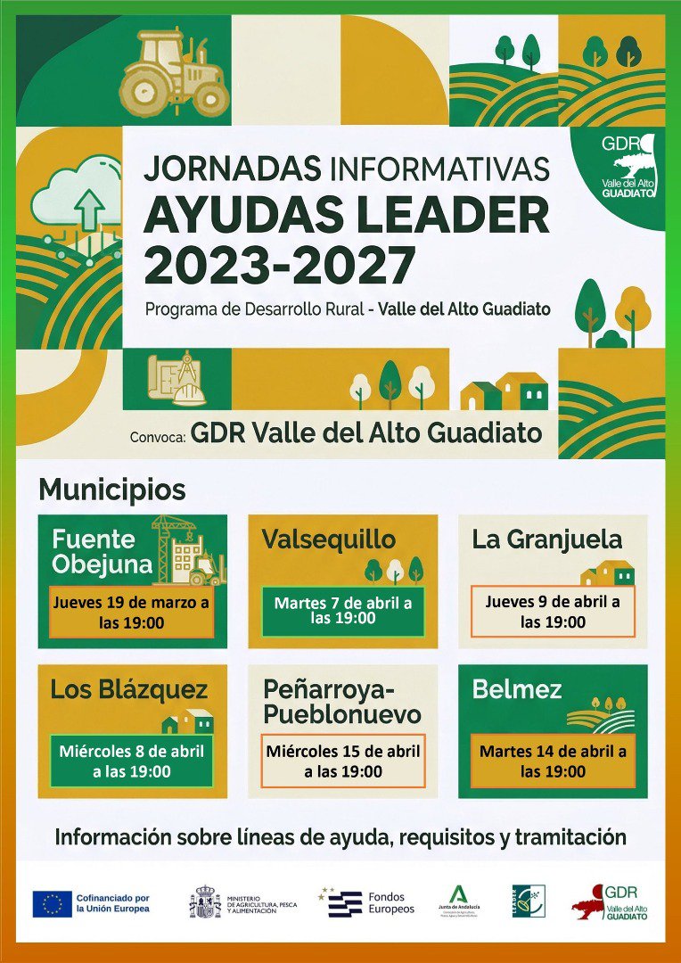 El Alto Guadiato acerca a la ciudadanía las nuevas ayudas LEADER con una ronda de jornadas comarcales