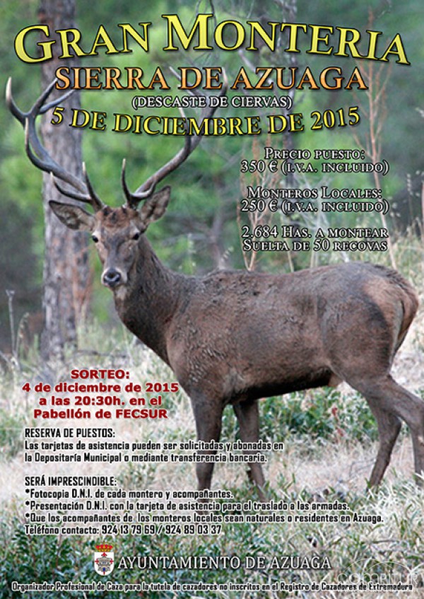  Gran Montería Sierra de Azuaga 2015 