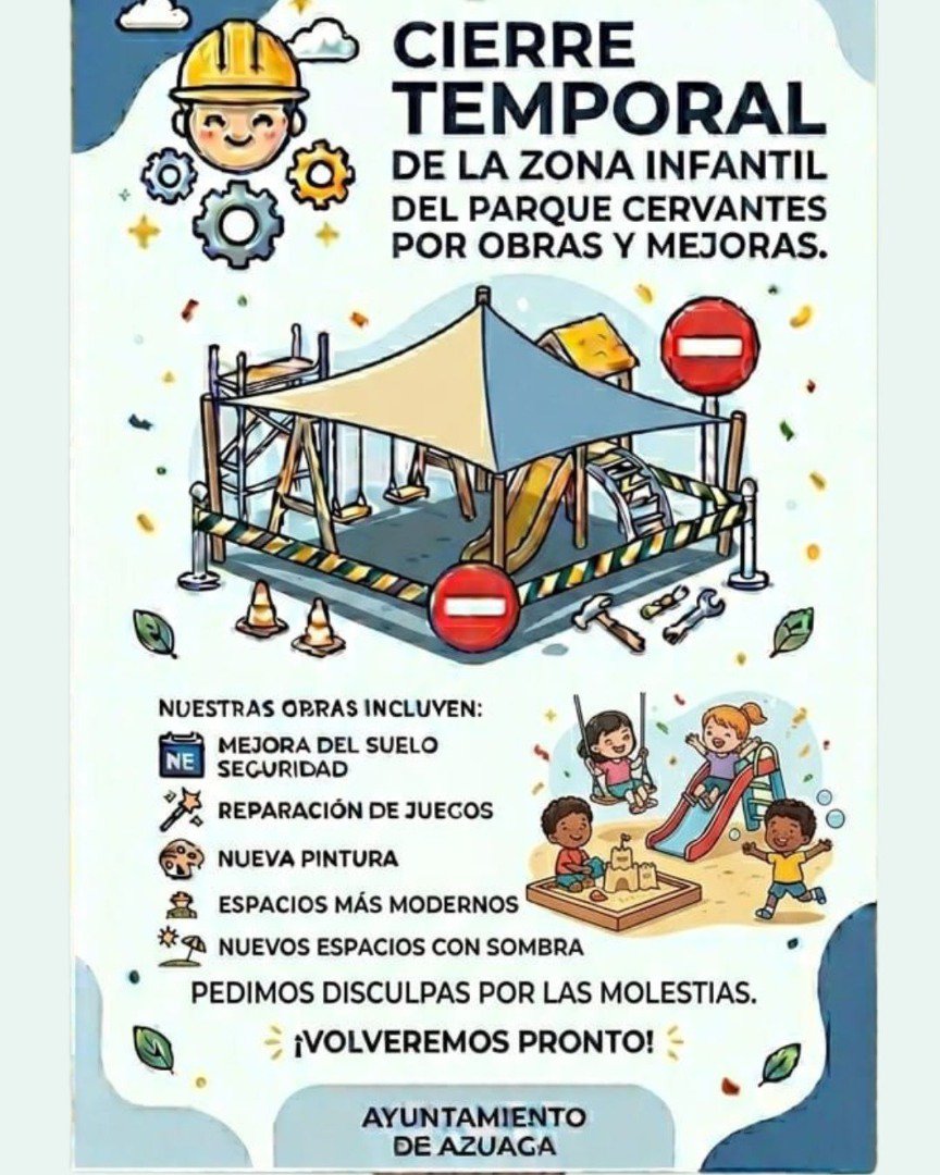 Cerrará temporalmente la zona infantil del Parque Cervantes