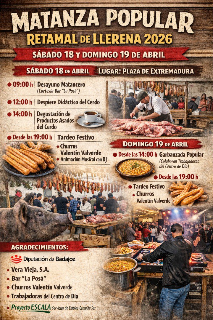Retamal revive su tradición con una gran matanza popular