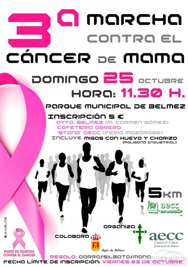 III Marcha Contra el Cáncer de Mama en Belmez